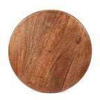 Tavolino in legno di mango e metallo, 40,6 cm L x 40,6 cm P x 58,4 cm A, capacità 22,7 kg, completamente assemblato