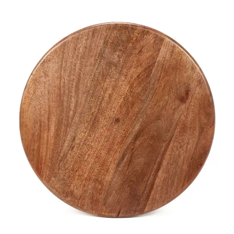 Tavolino in legno di mango e metallo, 40,6 cm L x 40,6 cm P x 58,4 cm A, capacità 22,7 kg, completamente assemblato
