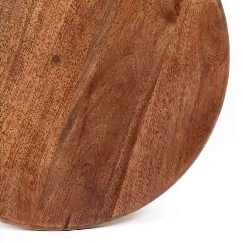 Tavolino in legno di mango e metallo, 40,6 cm L x 40,6 cm P x 58,4 cm A, capacità 22,7 kg, completamente assemblato