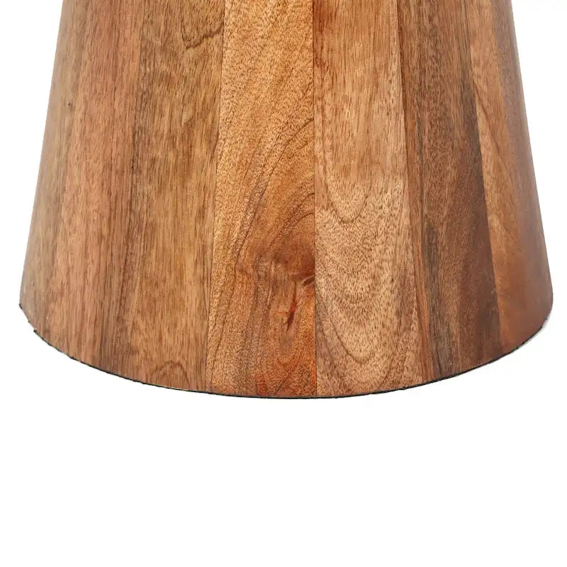 Tavolino in legno di mango e metallo, 40,6 cm L x 40,6 cm P x 58,4 cm A, capacità 22,7 kg, completamente assemblato