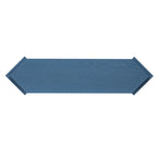 Consolle stile freccia nera con pannelli in rattan, 127 cm L x 31,5 cm P