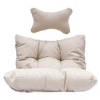 Poltrona a uovo sospesa in rattan con supporto | Grigio scuro / Grigio chiaro / Beige / Marrone / Azzurro | Con o senza fodera | 1-Persona
