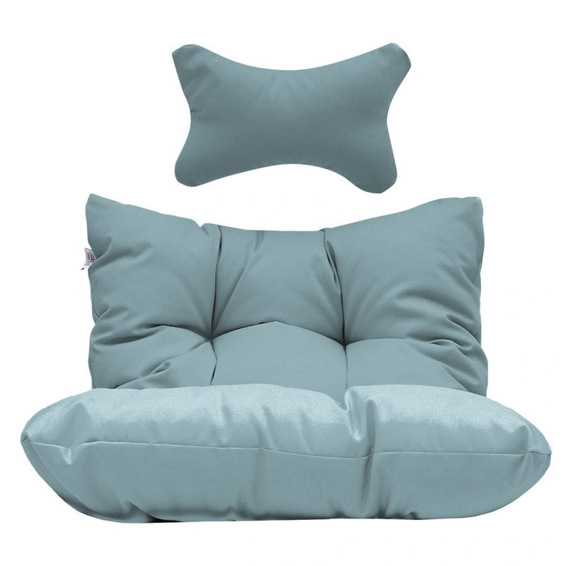 Poltrona a uovo sospesa in rattan con supporto | Grigio scuro / Grigio chiaro / Beige / Marrone / Azzurro | Con o senza fodera | 1-Persona