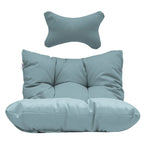 Poltrona a uovo sospesa in rattan con supporto | Grigio scuro / Grigio chiaro / Beige / Marrone / Azzurro | Con o senza fodera | 1-Persona