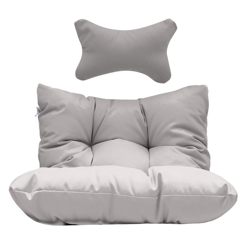 Poltrona a uovo sospesa in rattan con supporto | Grigio scuro / Grigio chiaro / Beige / Marrone / Azzurro | Con o senza fodera | 1-Persona