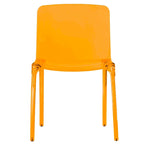 Sedia da pranzo impilabile in plastica trasparente / rossa / nera / blu / arancione, 1 posto