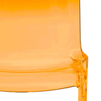 Sedia da pranzo impilabile in plastica trasparente / rossa / nera / blu / arancione, 1 posto