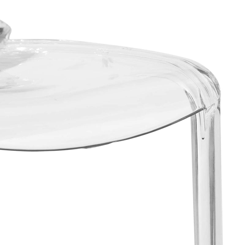 Sedia da pranzo impilabile in plastica trasparente / rossa / nera / blu / arancione, 1 posto