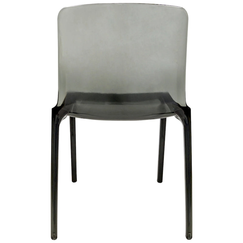 Sedia da pranzo impilabile in plastica trasparente / rossa / nera / blu / arancione, 1 posto
