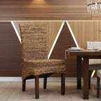 Gaby Woven Banana Leaf /Mahogany Dining Chair (Set of 2)