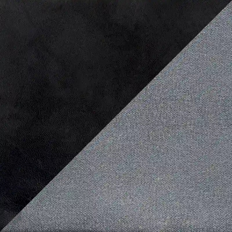 Pouf ottomano quadrato marrone/cuoio, pelle e tela, 1 posto