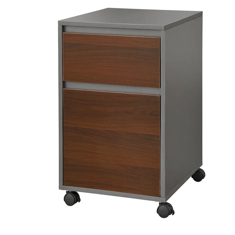 Cassettiera mobile su ruote con rotelle bloccabili, MDF, 3 opzioni di finitura
