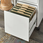 Cassettiera mobile su ruote con rotelle bloccabili, MDF, 3 opzioni di finitura