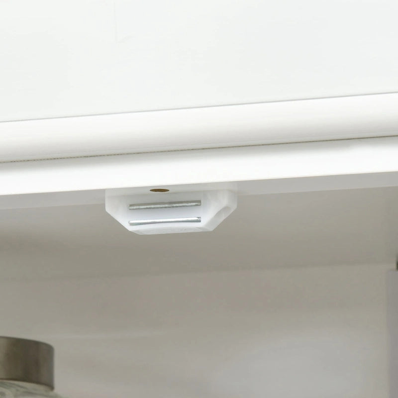 Mobile Dispensa a 4 Ante Autoportante da Cucina con 6 Ripiani Regolabili, 184 cm H