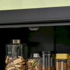 Mobile Dispensa a 4 Ante Autoportante da Cucina con 6 Ripiani Regolabili, 184 cm H