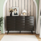 Mobile buffet nero con contenitore, credenza a 2 ante, montaggio per 1 persona