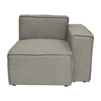Poltrona modulare con bracciolo destro – Grigio / Crema / Grigio scuro, 1 posto