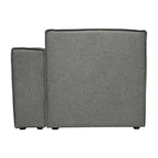 Poltrona modulare con bracciolo destro – Grigio / Crema / Grigio scuro, 1 posto