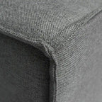 Poltrona modulare con bracciolo destro – Grigio / Crema / Grigio scuro, 1 posto