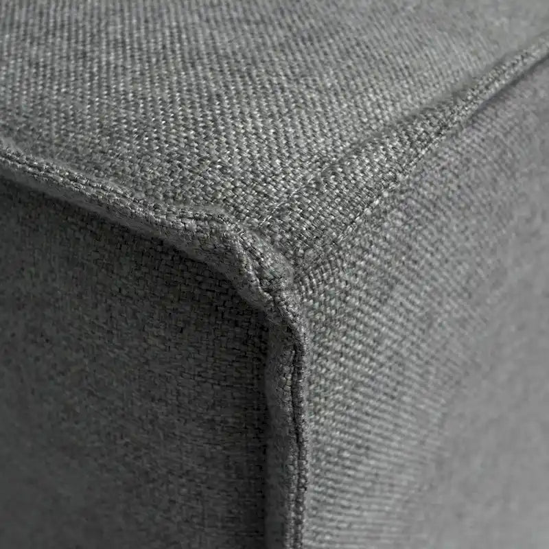 Poltrona modulare con bracciolo destro – Grigio / Crema / Grigio scuro, 1 posto