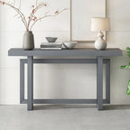 Consolle Minimalista con Piano Effetto Cemento – Grigio / Nero / Bianco / Blu Scuro