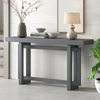 Consolle Minimalista con Piano Effetto Cemento – Grigio / Nero / Bianco / Blu Scuro
