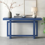 Consolle Minimalista con Piano Effetto Cemento – Grigio / Nero / Bianco / Blu Scuro