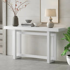 Consolle Minimalista con Piano Effetto Cemento – Grigio / Nero / Bianco / Blu Scuro