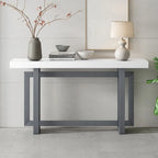 Consolle Minimalista con Piano Effetto Cemento – Grigio / Nero / Bianco / Blu Scuro