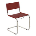 Sedia a sbalzo, rosso scuro / cammello / bianco / blu / grigio / nero / rosso / crema, senza braccioli, 1 posto