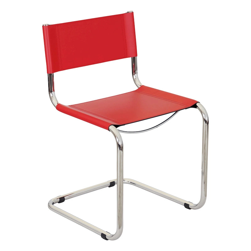 Sedia a sbalzo, rosso scuro / cammello / bianco / blu / grigio / nero / rosso / crema, senza braccioli, 1 posto