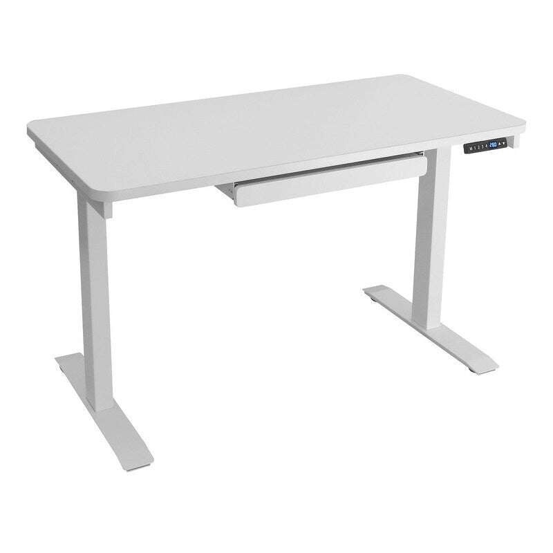 Scrivania elettrica 48 pollici, regolabile in altezza 28"-48", piano in MDF, 4 impostazioni di memoria