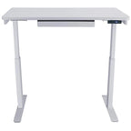 Scrivania elettrica 48 pollici, regolabile in altezza 28"-48", piano in MDF, 4 impostazioni di memoria