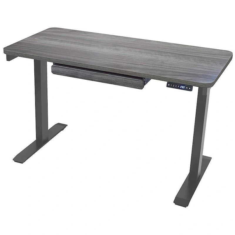 Scrivania elettrica 48 pollici, regolabile in altezza 28"-48", piano in MDF, 4 impostazioni di memoria