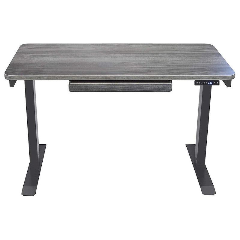 Scrivania elettrica 48 pollici, regolabile in altezza 28"-48", piano in MDF, 4 impostazioni di memoria