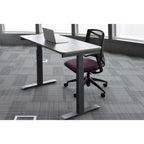 Scrivania elettrica 48 pollici, regolabile in altezza 28"-48", piano in MDF, 4 impostazioni di memoria