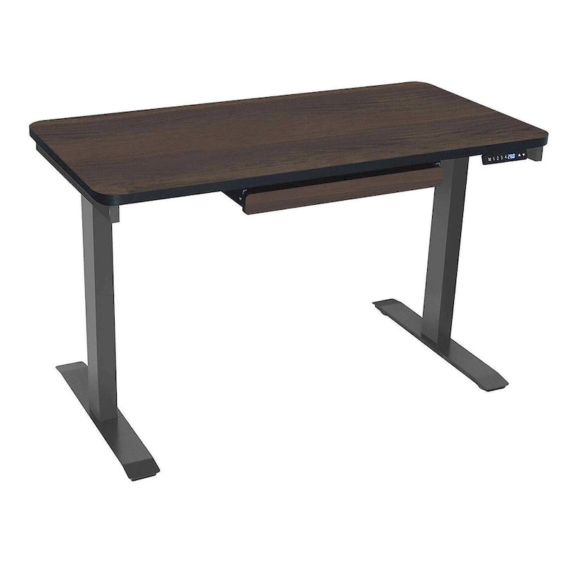 Scrivania elettrica 48 pollici, regolabile in altezza 28"-48", piano in MDF, 4 impostazioni di memoria