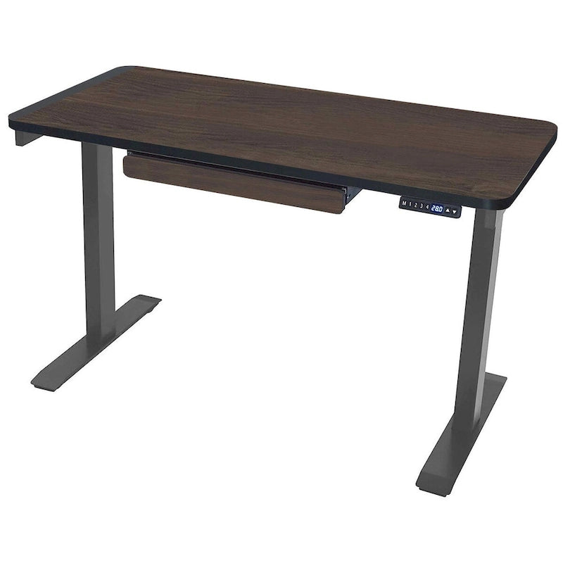 Scrivania elettrica 48 pollici, regolabile in altezza 28"-48", piano in MDF, 4 impostazioni di memoria