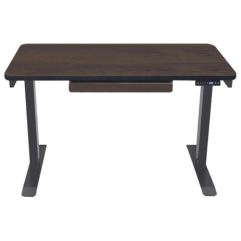 Scrivania elettrica 48 pollici, regolabile in altezza 28"-48", piano in MDF, 4 impostazioni di memoria