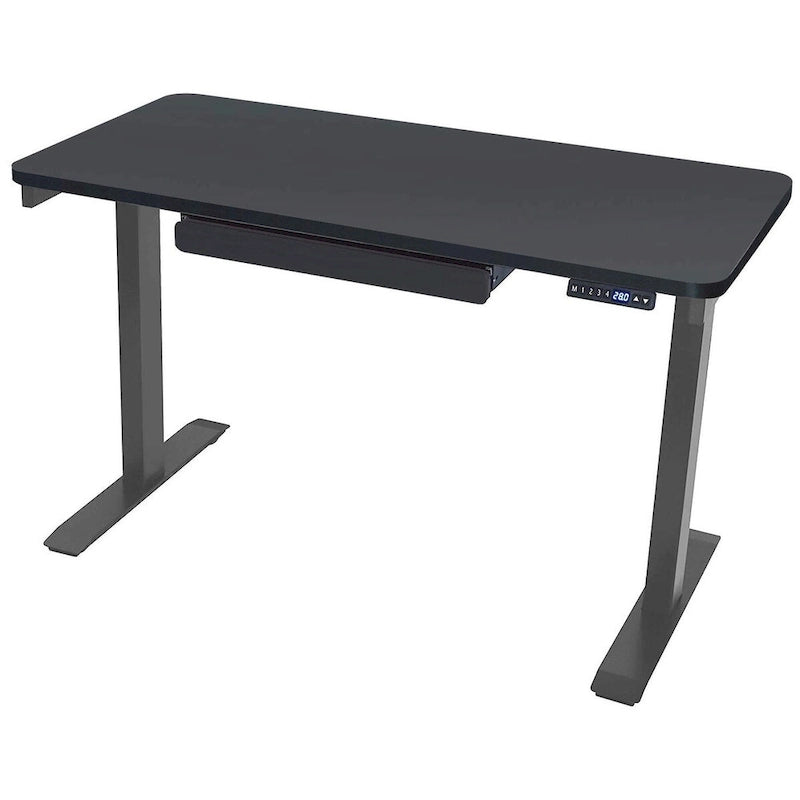 Scrivania elettrica 48 pollici, regolabile in altezza 28"-48", piano in MDF, 4 impostazioni di memoria