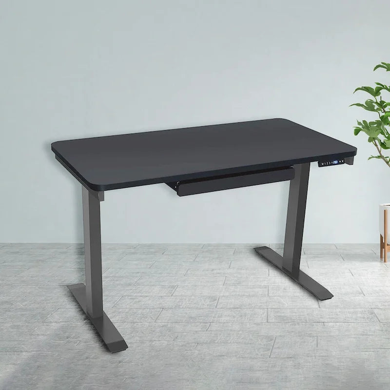 Scrivania elettrica 48 pollici, regolabile in altezza 28"-48", piano in MDF, 4 impostazioni di memoria