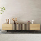 Mobile TV scandinavo naturale/noce, per TV fino a 80"