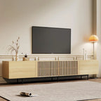 Mobile TV scandinavo naturale/noce, per TV fino a 80"