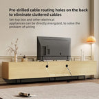 Mobile TV scandinavo naturale/noce, per TV fino a 80"