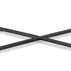 Tavolino moderno 20 pollici, piano in marmo Carrara, struttura in acciaio, grigio liscio